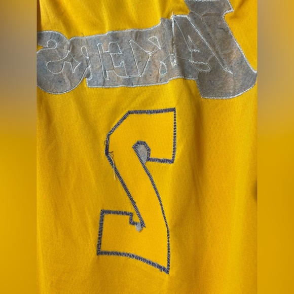 Nike Los Angeles Lakers Lonzo Ball Nba Yellow Jersey Size 52 - Picture 4 of 6